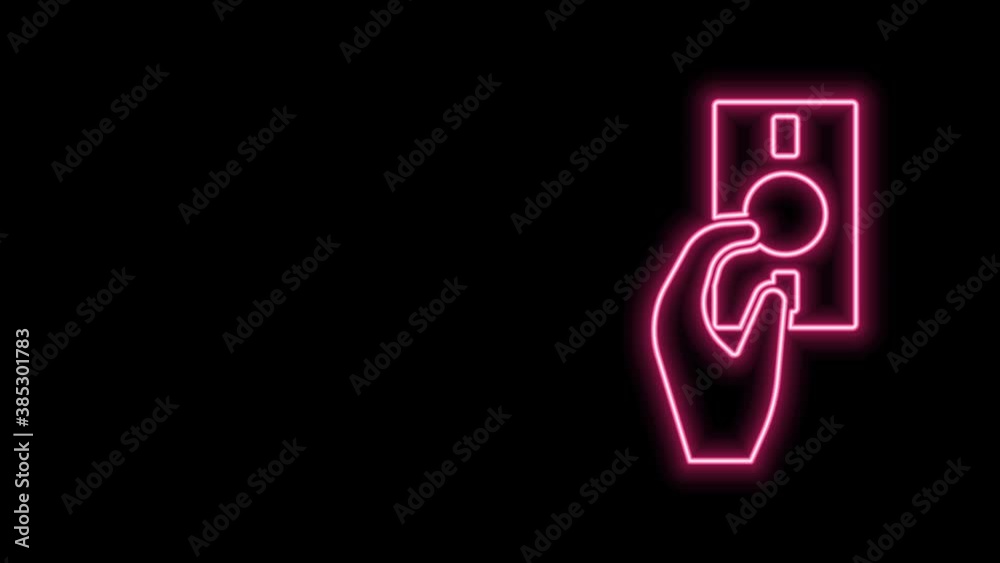 Glowing neon line Hand holding money icon isolated on black background. Dollar or USD symbol. Cash Banking currency sign. 4K Video motion graphic animation Glowing neon line Hand holding money icon isolated on black background. Dollar or USD symbol. Cash Banking currency sign. 4K Video motion graphic animation