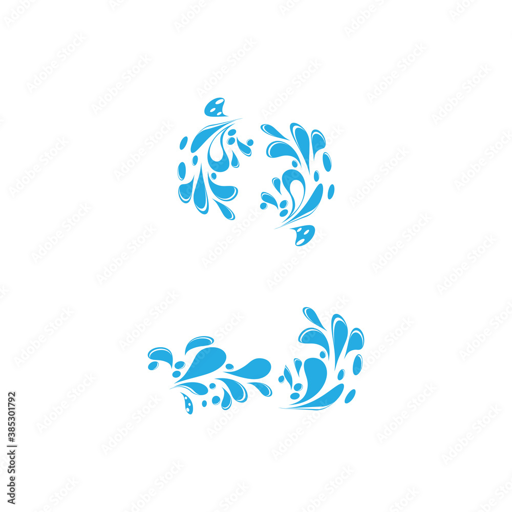 water splash icon vector illustration design template water splash icon vector illustration design template