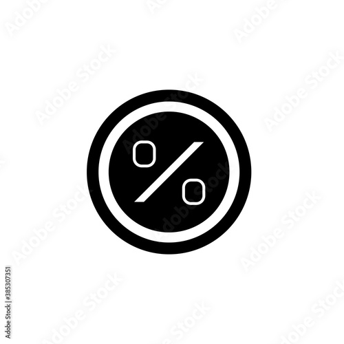 Free Download Black percentage icon on a white background. Vector EPS10 - GFXLoad