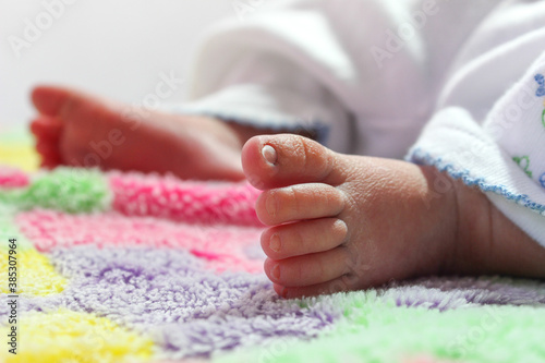 Baby feet details photo