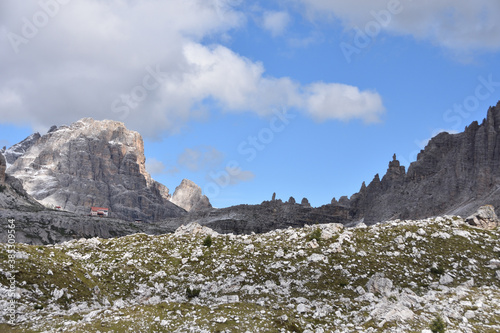 Принти на полотні Blick zum Paternkofel mit Paternsattel und zur Dreizinnenhütte