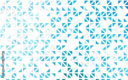 Light BLUE vector seamless backdrop with lines  triangles.