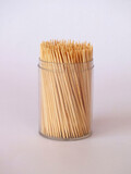 toothpicks in a box on a white background.
