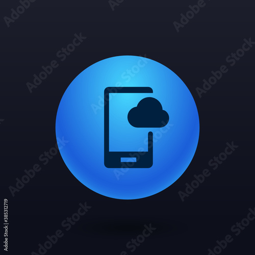 Mobile Cloud - Button