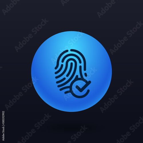 Verified Fingerprint - Button