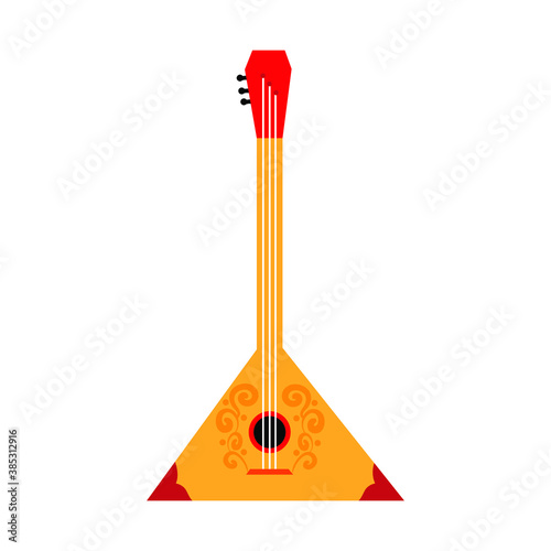 balalaika on the white background
