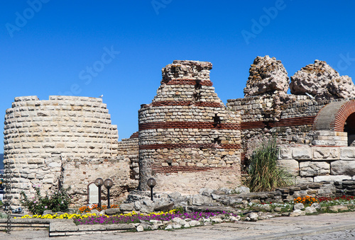 ruins of ancient city stones in the sun