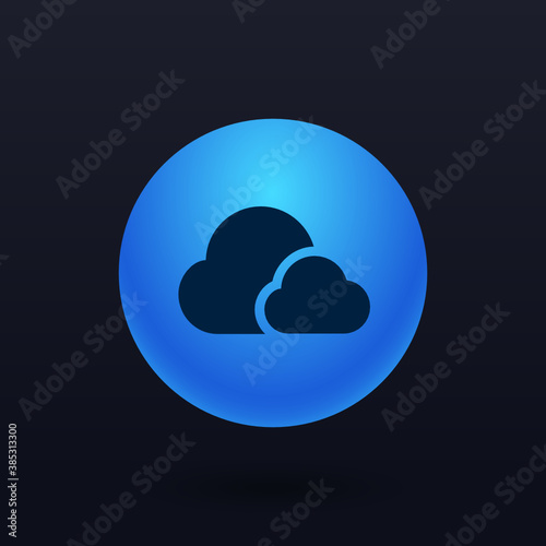 Clouds - Button