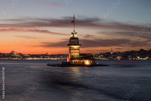 Maiden Tower at sunset