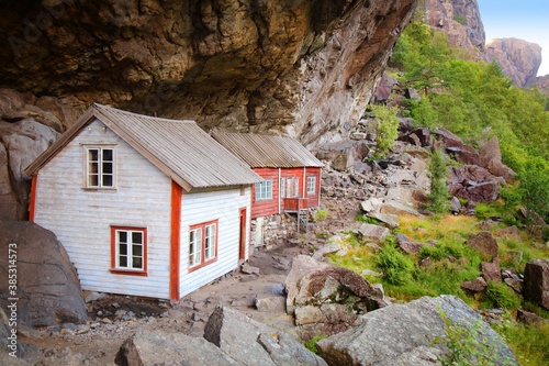 Helleren village in Norway photo