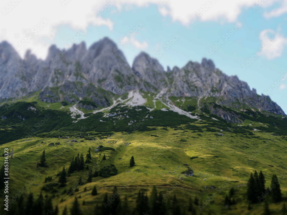 Austrian Mountains Tilt-Shift