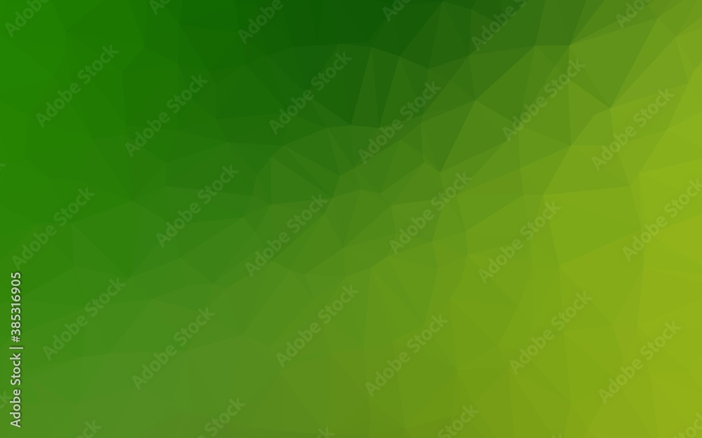 Light Green vector low poly cover. Light Green vector low poly cover.