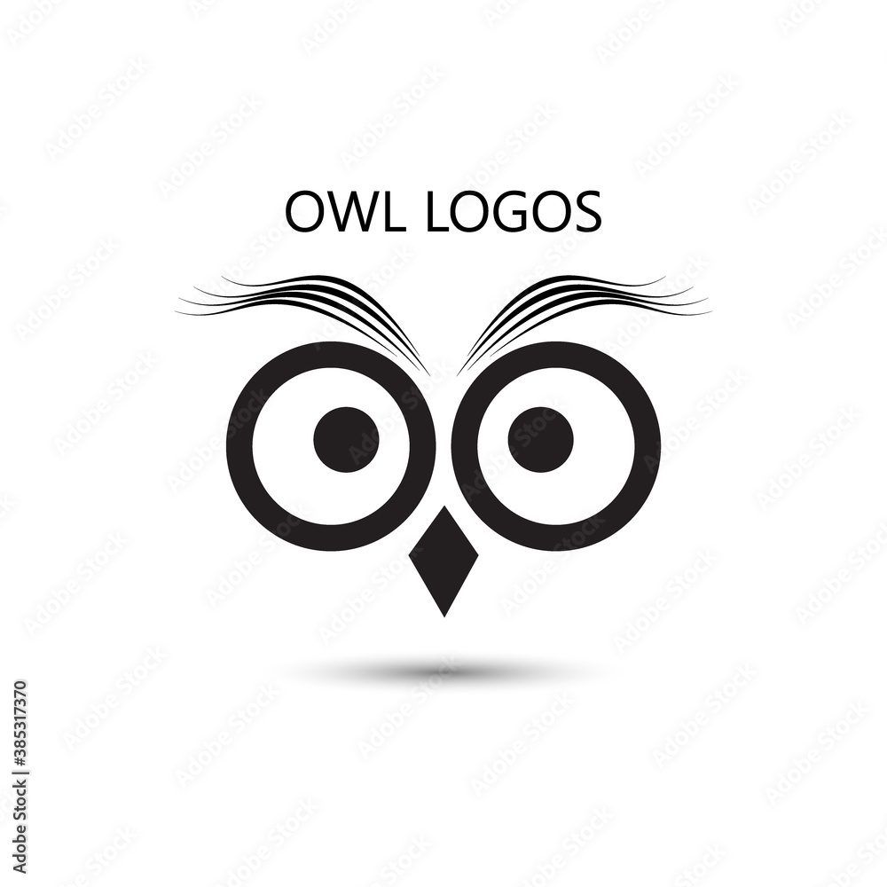 owl eyes icon symbol vector logo design illustration eps10 owl eyes icon symbol vector logo design illustration eps10