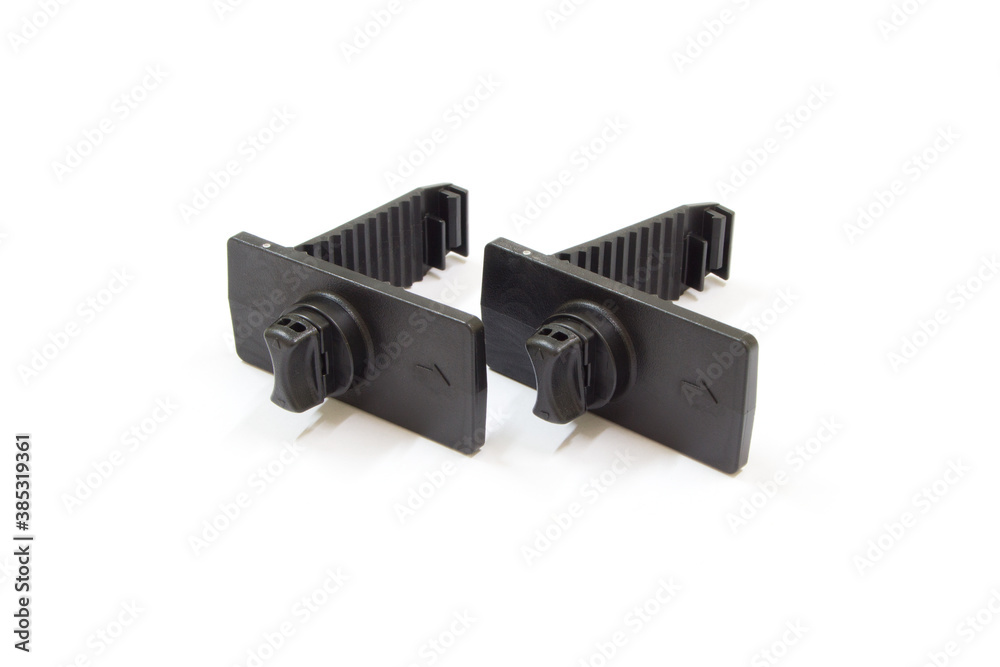 Car Floor Mat Fixing Clamps/Fastener, Car floor holder on white background, Isolated. Car Floor Mat Fixing Clamps/Fastener, Car floor holder on white background, Isolated.