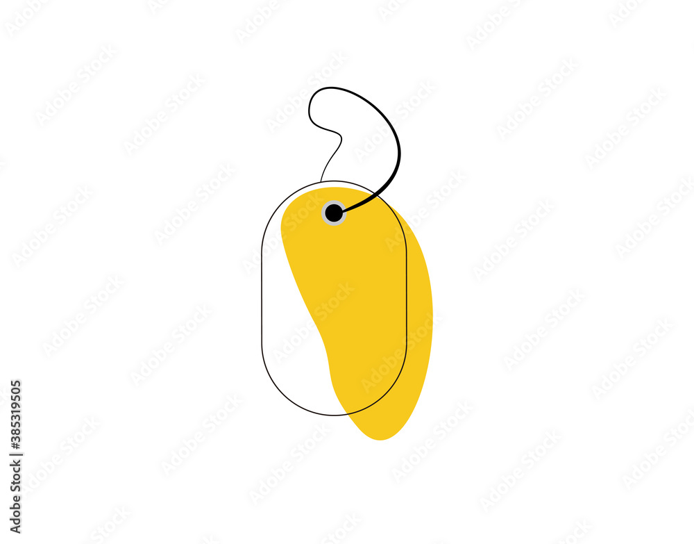 Label Flat Icon on white background in vector illustration Label Flat Icon on white background in vector illustration