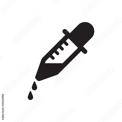 Dropper icon - medical pipette icon	