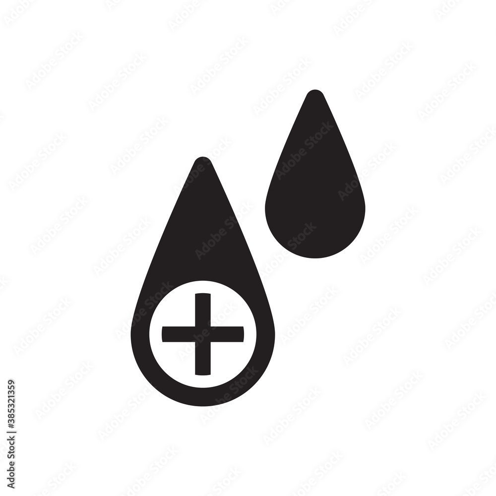 Blood drop icon icon - hematology sign symbol icon Blood drop icon icon - hematology sign symbol icon