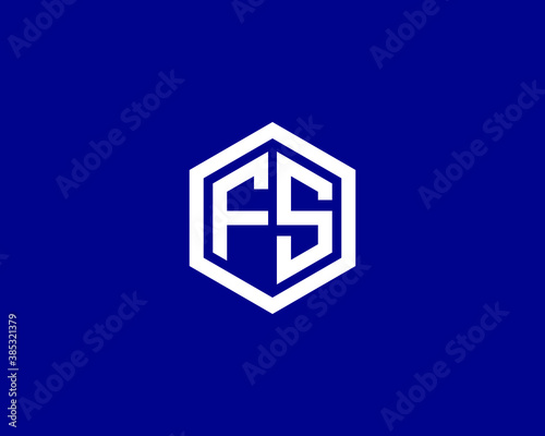 FS SF LETTER LOGO DESIGN VECTOR TEMPLATE. FS SF LOGO DESIGN.