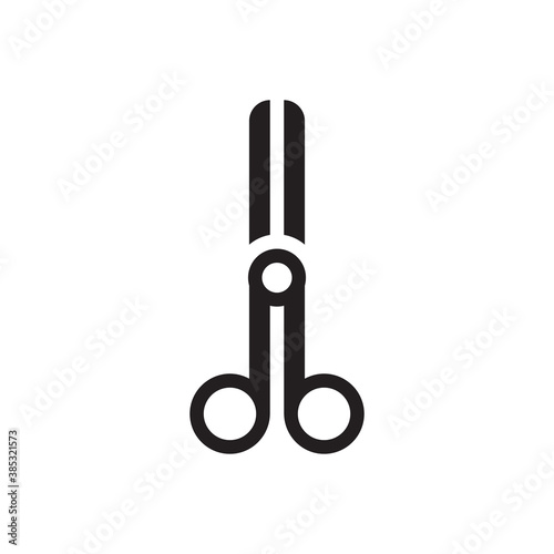 scissors icon - surgical tool icon vector symbol	