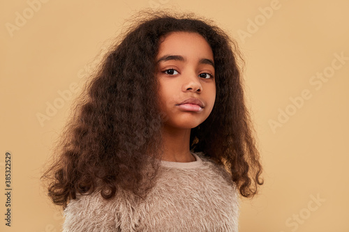 Photography Trendy black child looking at camera