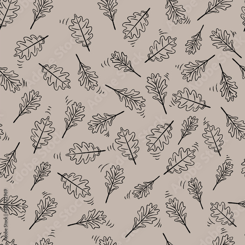 Autumn leaves pattern on background, pattern for design of paper, fabric