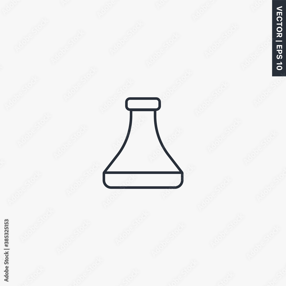 Chemistry, medical bulb, linear style sign for mobile concept and web design Chemistry, medical bulb, linear style sign for mobile concept and web design