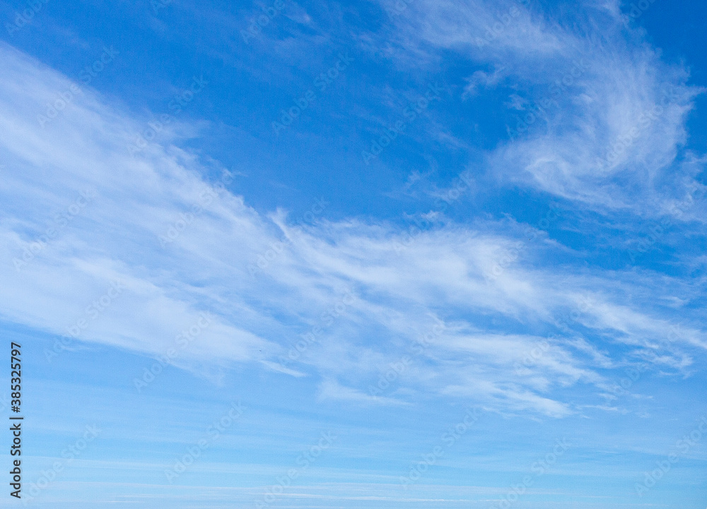 Image of a partly cloudy and partly clear sky during the day