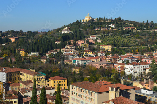 Panoramic view of Verona on a sunny day.