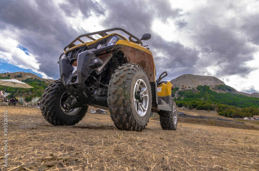 View of a quad in the foreground View of a quad in the foreground