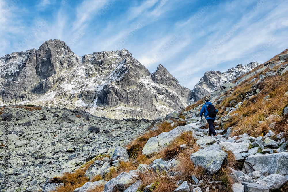 Trip to the Rysy peak, High Tatras mountains, Slovakia