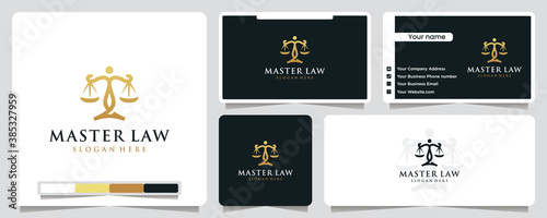 master law, lawyer, gold color, logo design inspiration