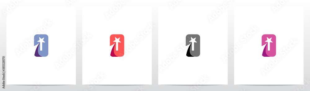 Shooting Star On Letter Logo Design O Shooting Star On Letter Logo Design O