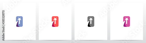 Shooting Star On Letter Logo Design O