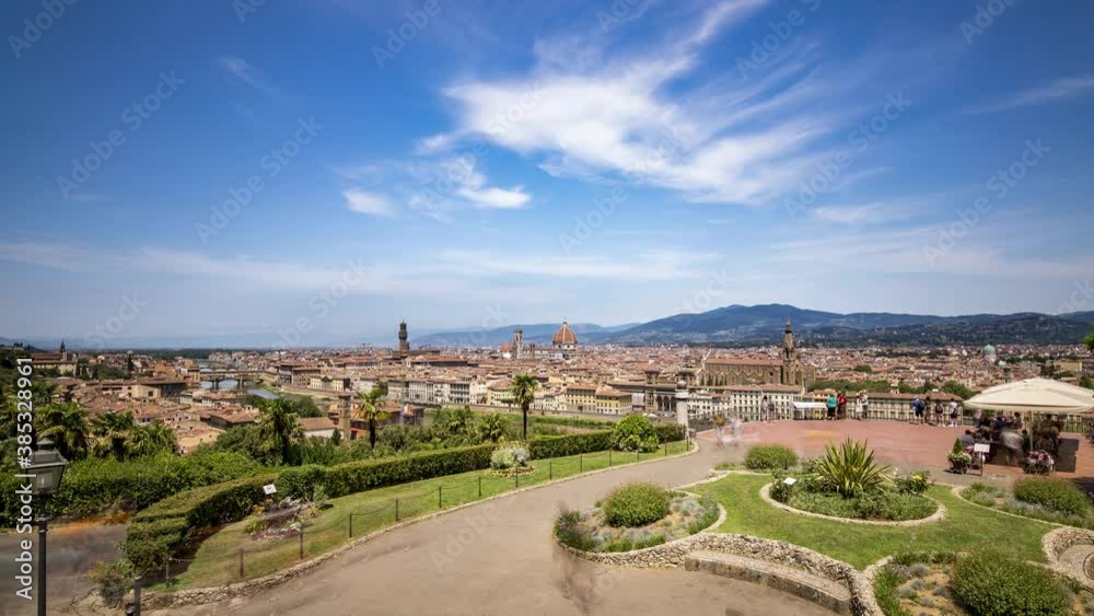 4K Timelapse of Florence view from Piazzale Michelangelo 4K Timelapse of Florence view from Piazzale Michelangelo
