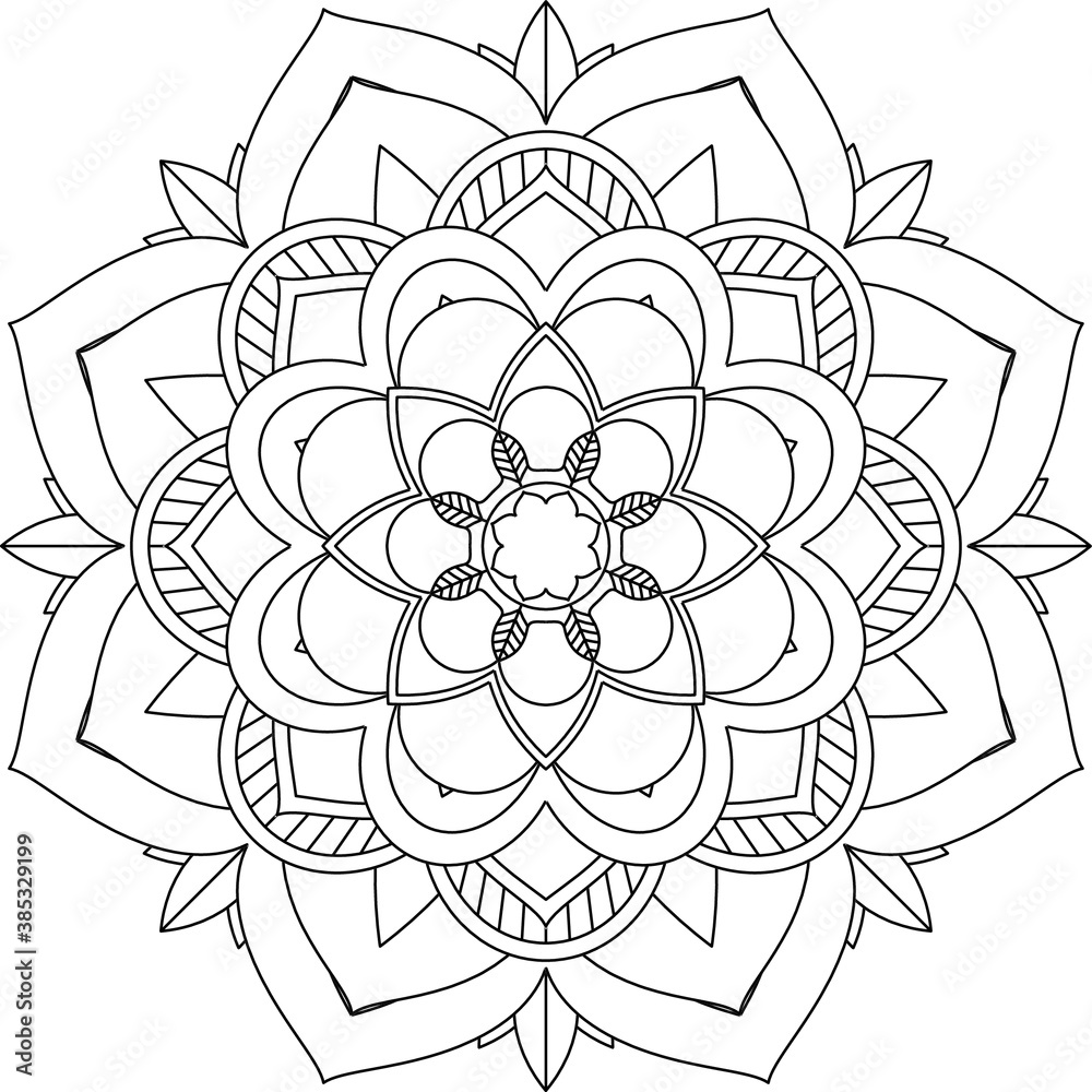 Easy Mandala coloring book simple and basic for beginners, seniors and ...