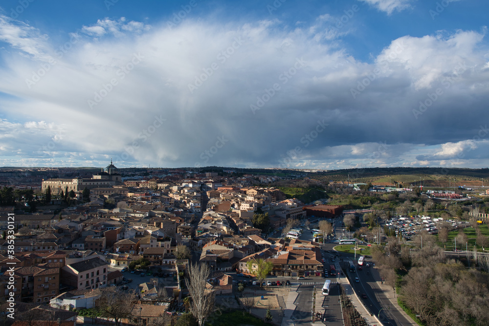 Rain approaching Toledo. Toledo, Spain. Rain approaching Toledo. Toledo, Spain.