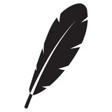 Icon of a feather of a bird depicting exotic feather
