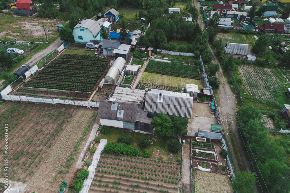 custom made wallpaper toronto digitalAerial Townscape of Suburban Village Sosnoviy Bor located in Northwestern Russia on the Kola Peninsula near the town Kandalaksha