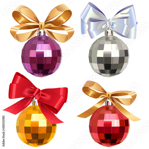 Vector Christmas Ball with Bow