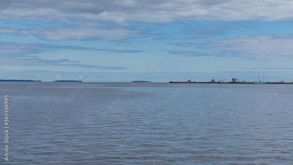 Flying Islands in lake Onega, Petrozavodsk, Karelia, August 2020