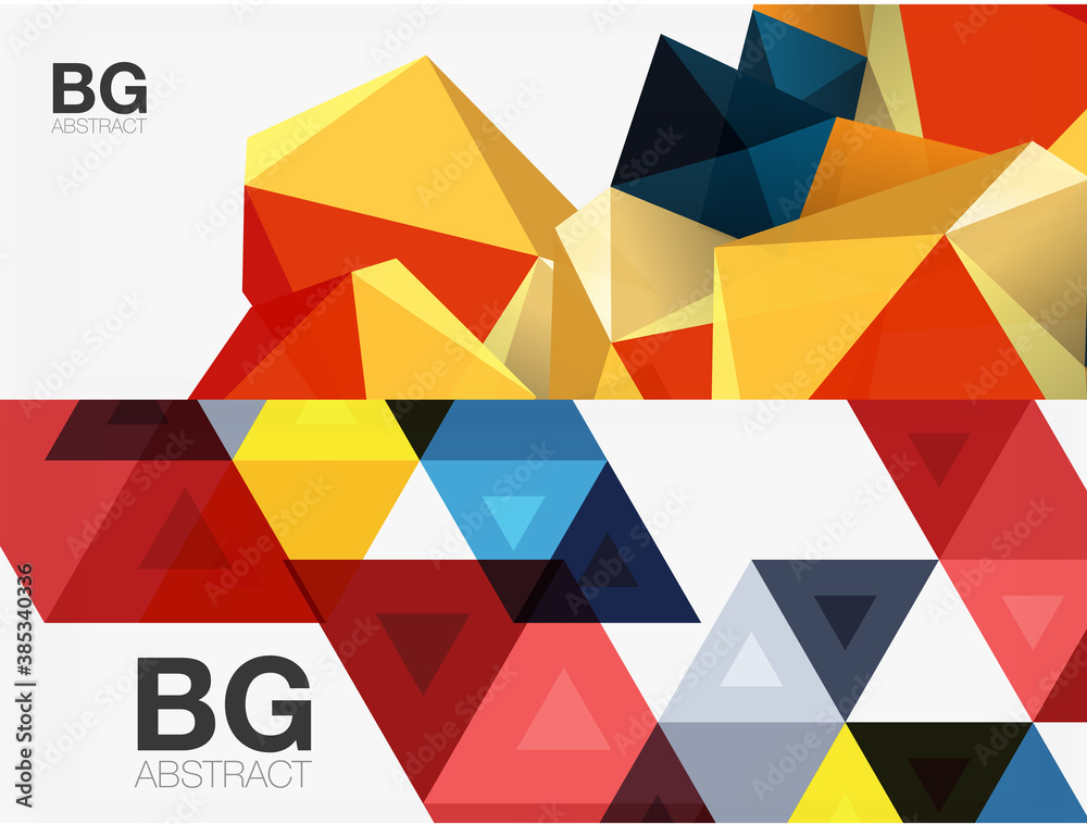 Set of modern geometric shapes abstract backgrounds. Vector illustrations for covers, banners, flyers and posters and other Set of modern geometric shapes abstract backgrounds. Vector illustrations for covers, banners, flyers and posters and other