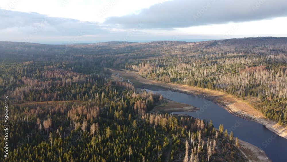 Naklejka premium Oderteich im Harz