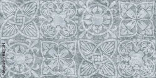 Traditional ornate portuguese decorative color tiles azulejos. Abstract background. Vector hand drawn illustration, typical portuguese tiles, Ceramic tiles. Seamless pattern.