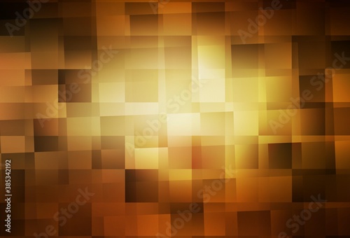 Dark Yellow vector background in polygonal style.