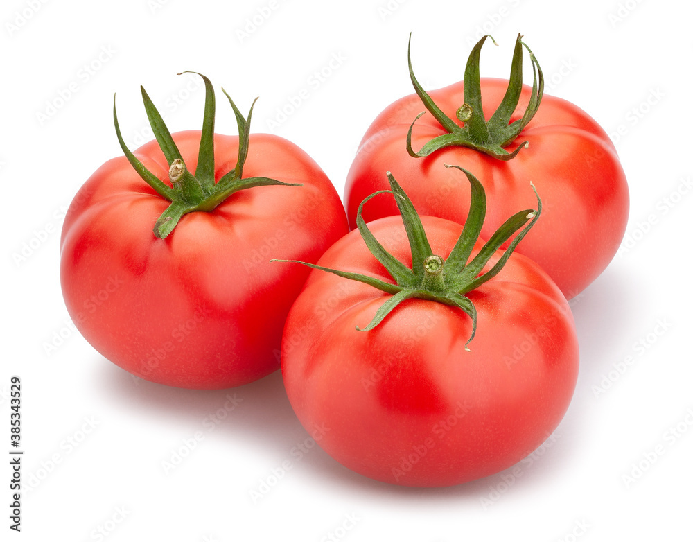 pink tomato path isolated on white pink tomato path isolated on white
