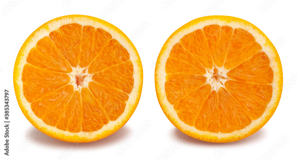 sliced orange fruit path isolated on white sliced orange fruit path isolated on white