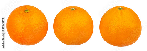 orange fruit path isolated on white