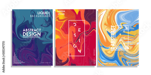 liquid cover abstrac background full color cool coverdesign