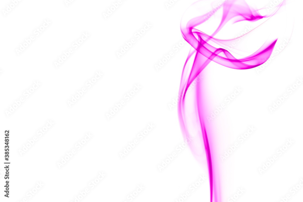 Purple smoke on white background Purple smoke on white background