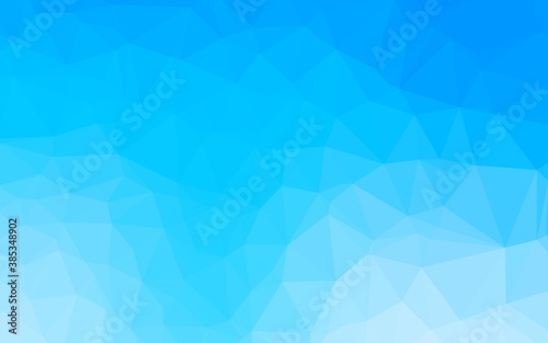 Light BLUE vector polygon abstract backdrop.